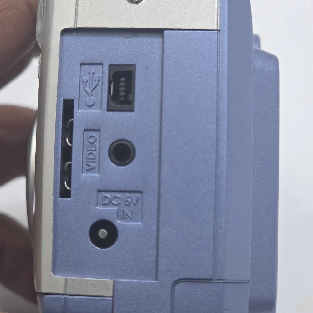 Samsung Digimax 130 1.3MP Vintage Digital Camera Silver Blue Tested Works Y2K